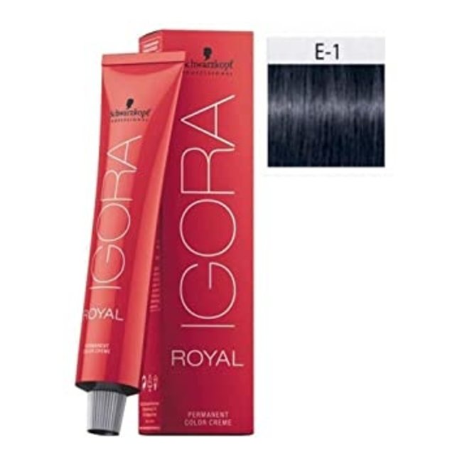 Schwarzkopf E-1 Cendre Extract 60g - Igora Royal by Schwarzkopf
