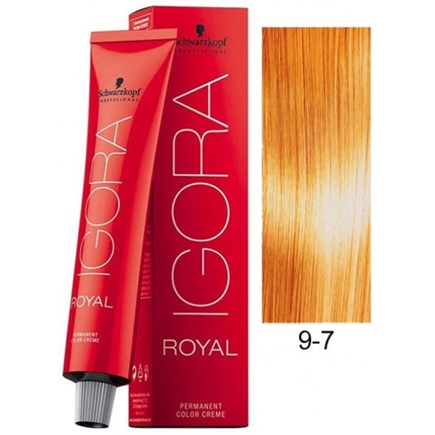 Schwarzkopf Professional Igora Royal Permanent Hair Color, 8-77, Light  Blonde Copper, 60 Gram