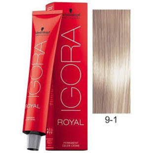 9-1 Light Ash Blonde 60g - Igora Royal by Schwarzkopf