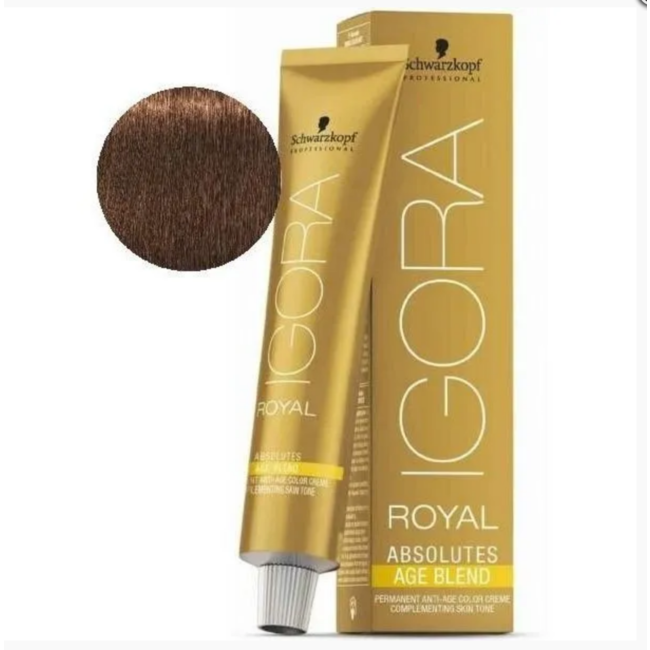 Schwarzkopf 6-460 Dark Blonde Biege Chocolate Natural 60g - Igora Royal Absolutes by Schwarzkopf