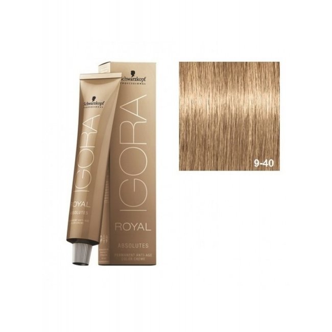 Schwarzkopf 9-40 Extra Light Blonde Beige 60g - Igora Royal Absolutes by Schwarzkopf