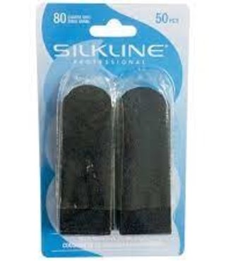 Silkline Self-Adhesive Filing Pads 50pk 80 Coarse Grit