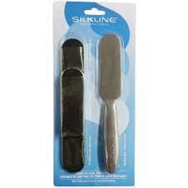 Silkline Silkline Foot File Stainless Steel File Kit with 24 Self-adhesive pads