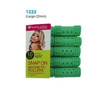 Magic Gold Snap On Magnetic Rollers 10 Large 22mm