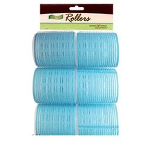 Magic Gold Velcro Rollers 55mm Light Blue 4pcs