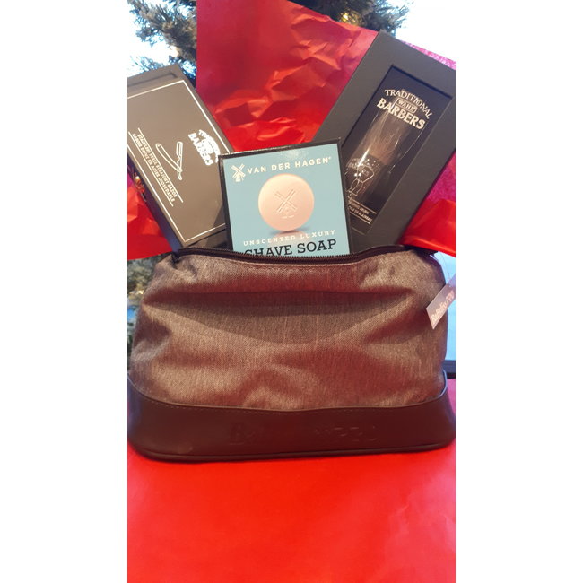 Wahl Straight Razor /Shaving Brush / Shave Soap Kit & Toiletry Bag