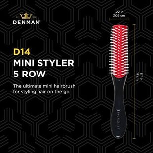 DENMAN Purse-Size Brush 5-Row D14