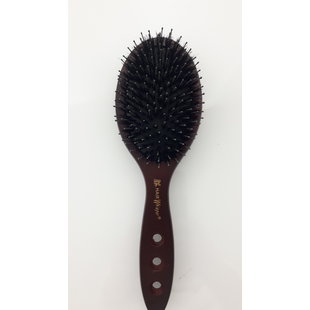 HairWhisper Wood Pure Bristle and Nylon Brush