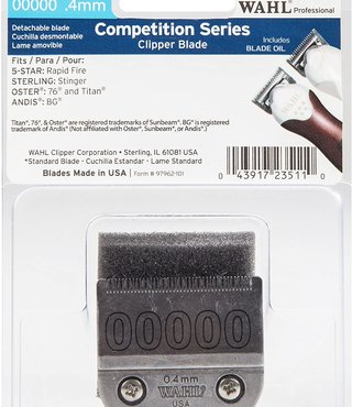 Wahl Competition Series Clipper Blade 00000 .4mm
