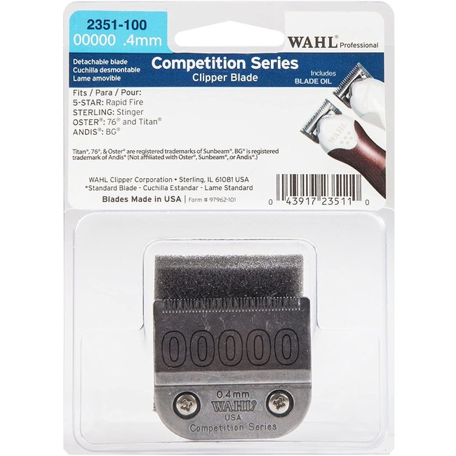 Wahl Competition Series Clipper Blade 00000 .4mm