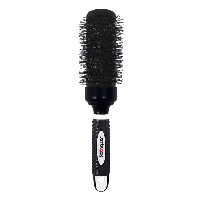 Jetblack BaByliss Pro Charcoal & Ceramic  Round Brush 2"