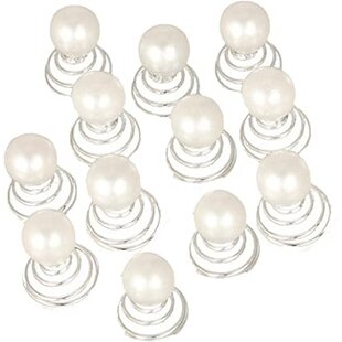 Pearl Twist Pin 6pk lg