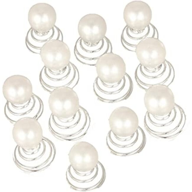 Pearl Twist Pin 6pk lg