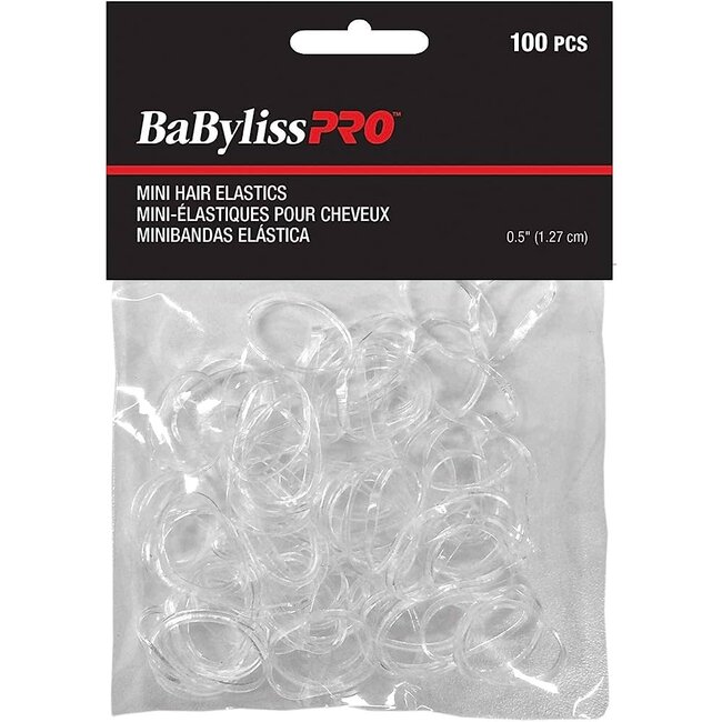 Transparent Mini Hair Elastics 100