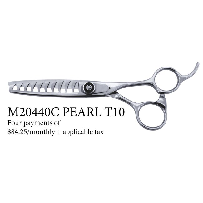 HairWhisper BLACK PEARL T10 Thinning Scissors with 10 teeth