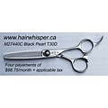 HairWhisper Black  Pearl Thinning Scissors with teeth on both blades