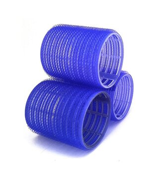 Velcro Rollers 75mm Blue 6pc