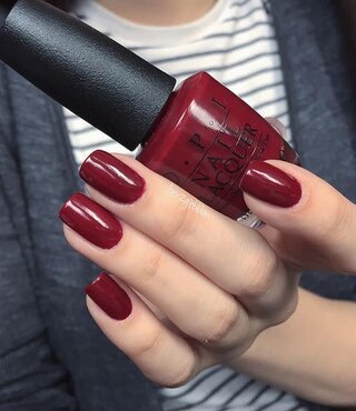 OPI Got the Blues for Red Nail LACQUER