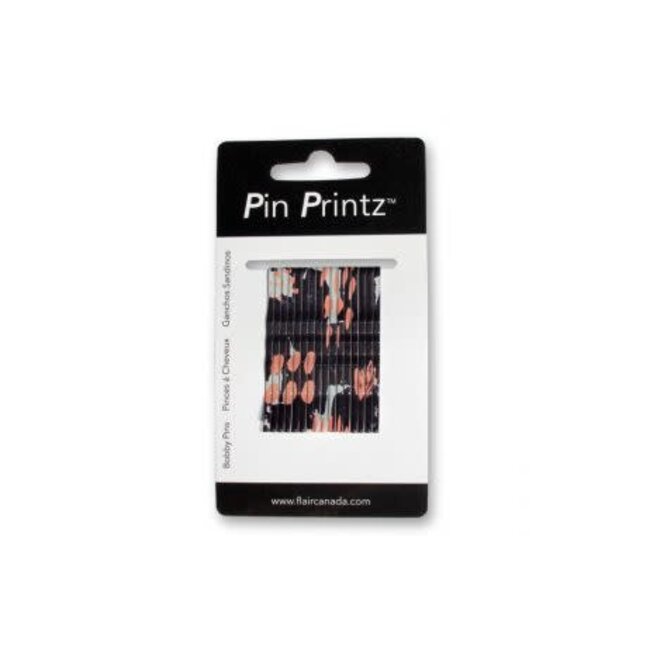 Flair PIN PRINTZ Abstract 2" Bobby Pin 16 pins
