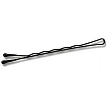 MINI BOBBY PINS 24  ON CARD Black 1 1/2"