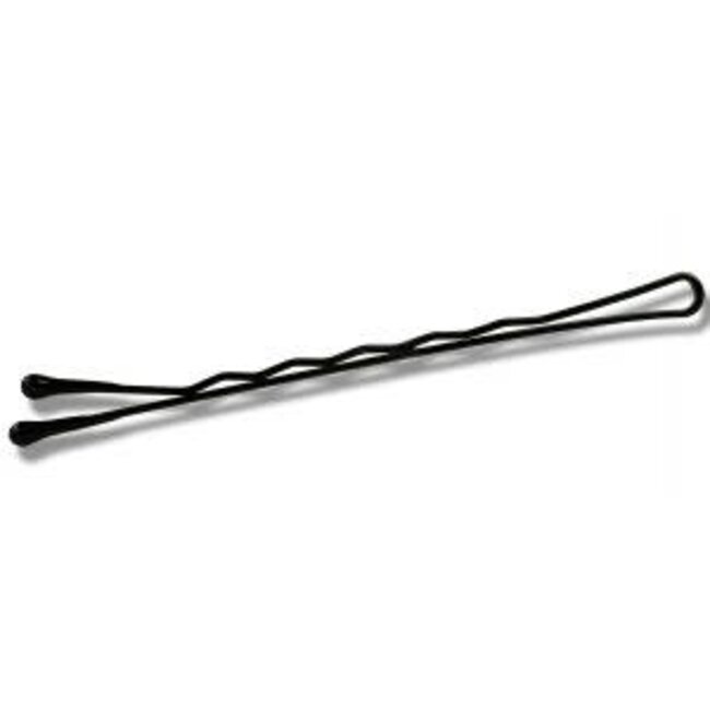 MINI BOBBY PINS 24 ON CARD Brown 1 1/2"