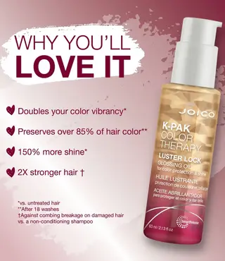 Joico K-Pak Color Therapy Luster Lock Glossing Oil 63ml