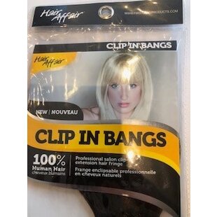 Hair Affair Clip-in Bang 100% Human Hair