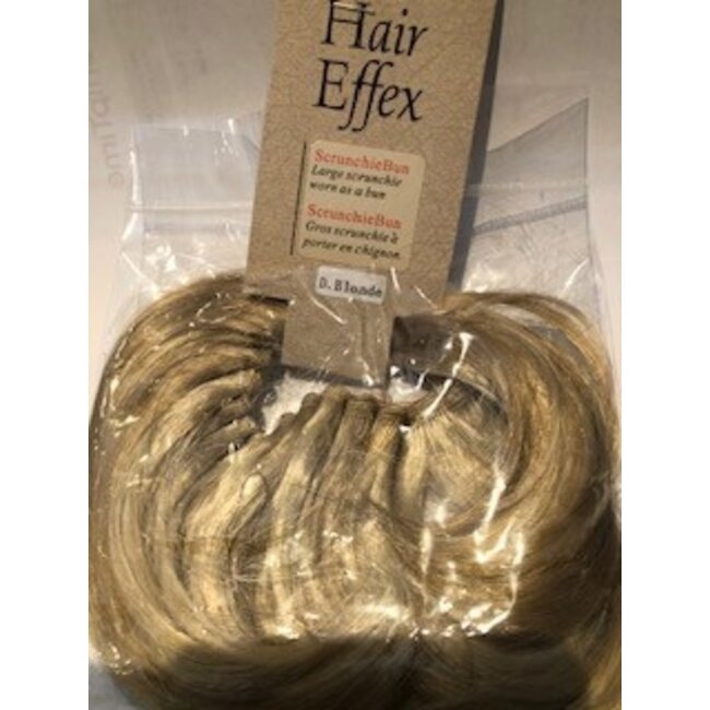 Hair Effex Large Scrunchie Bun  Dark Blonde