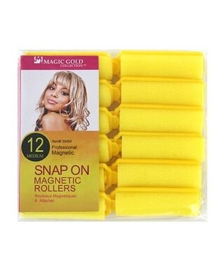 Magic Gold Foam Rollers Medium 3/4" 12pk