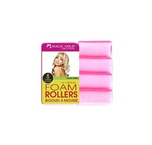 Magic Gold Foam Rollers XL 1 1/4 8pk Pink
