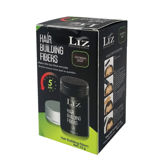 LIZ Professional Liz Hair Building Fibers Light Brown 22g