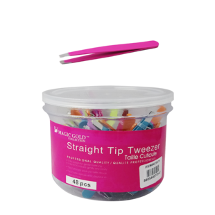 Straight Tip Tweezers (1Pair)
