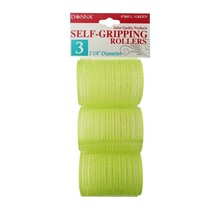Donna Self-Gripping Rollers 2 1/4 "   3pc (Green)