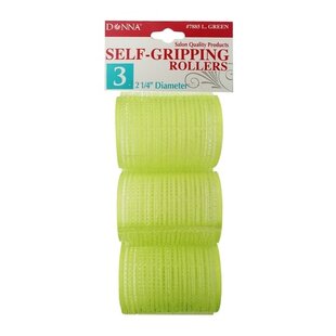 Donna Self-Gripping Rollers 2 1/4 "   3pc (Green)