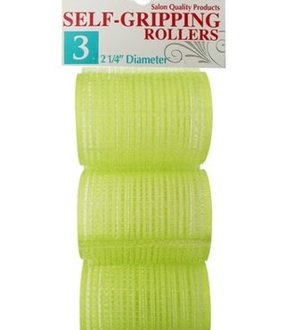 Donna Self-Gripping Rollers 2 1/4 "   3pc (Green)