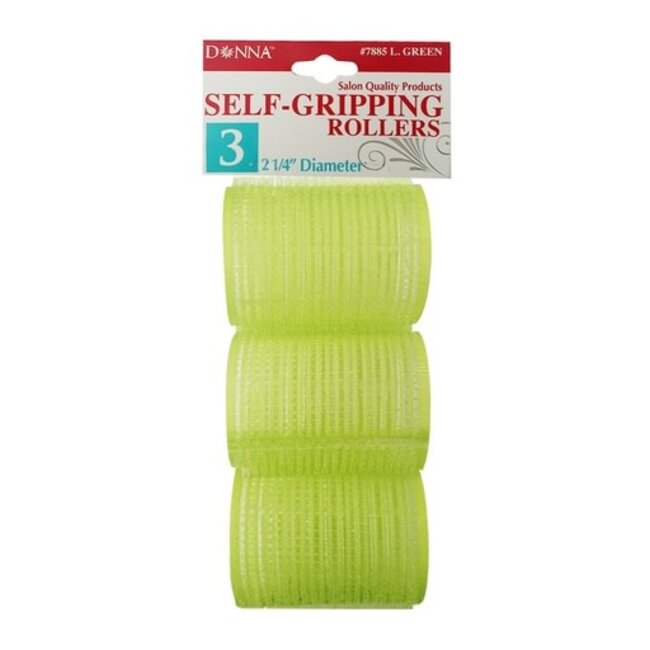Donna Donna Self-Gripping Rollers 2 1/4 "   3pc (Green)