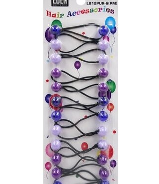 EDEN 12mm Hair Ball Purple Tone Assorted