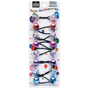 EDEN 20mm Hair Ball Metallic Assorted