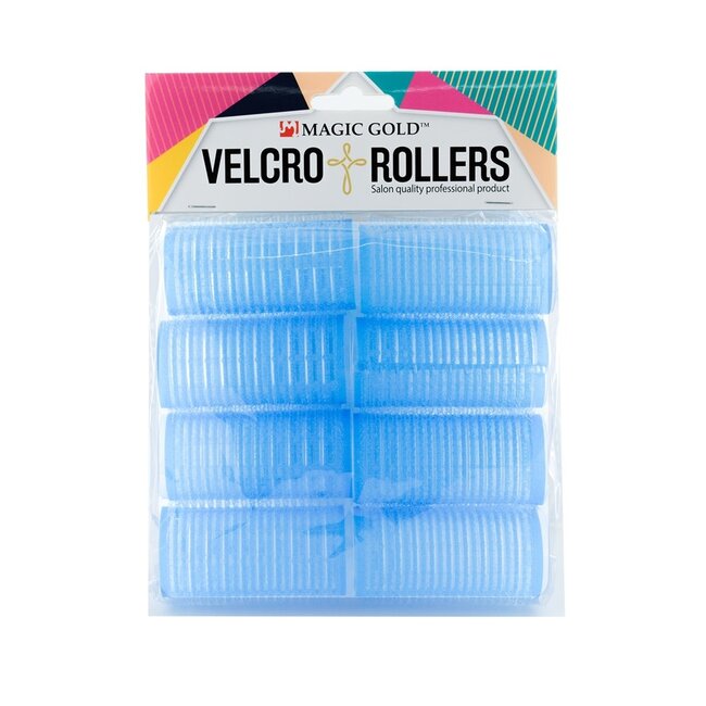 Magic Gold Velcro Rollers 28mm Blue 8pcs