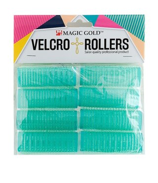Magic Gold Velcro Rollers 21mm Green 12pcs