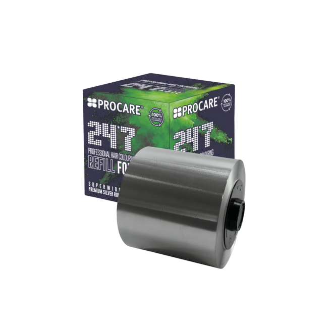 Procare UK Procare Premium Foil S-Wide Silver 24*7  Refill Roll 120mm X 450mm
