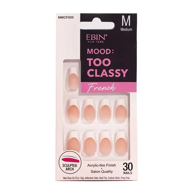 EBIN Nail Mood : Too Classy -French