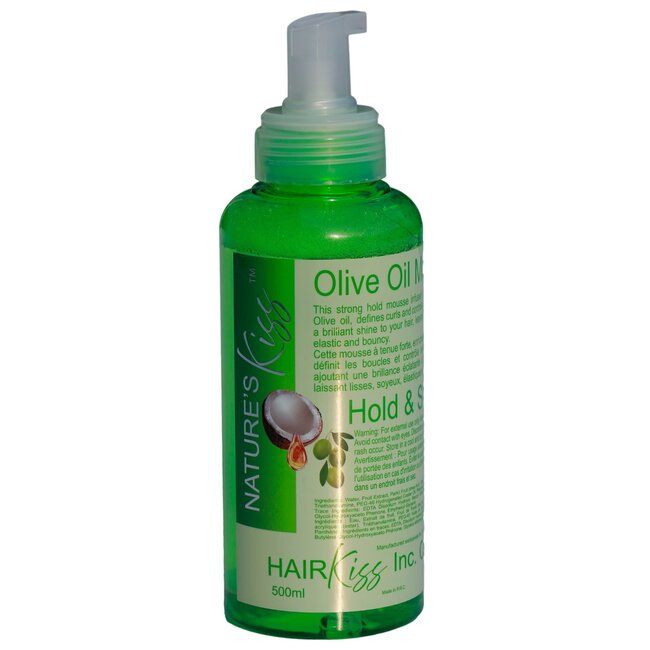 HAIRWhisper Inc Nature's Kiss Olive Oil Mousse    500ml