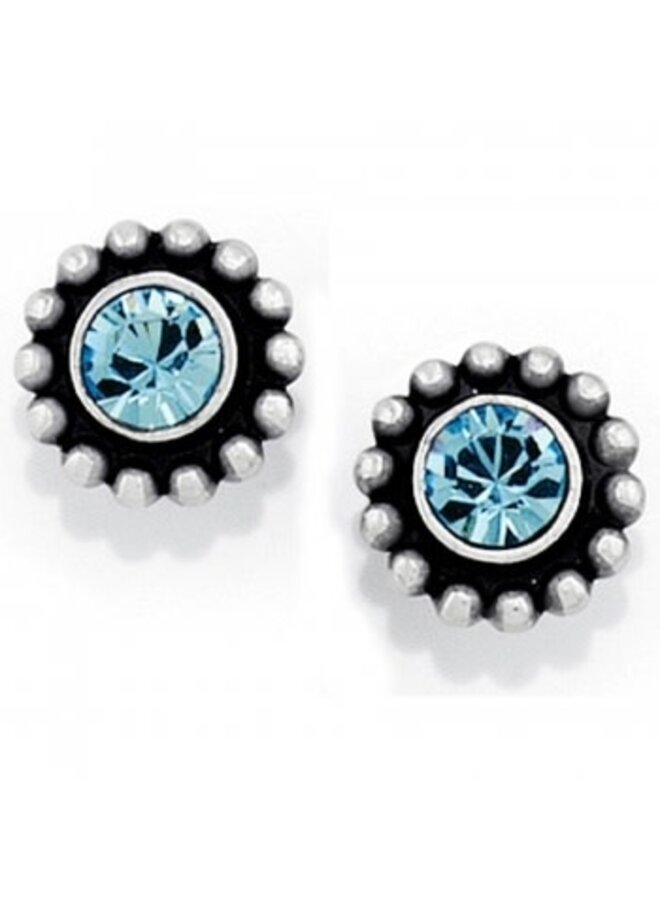 Twinkle Mini Post Zircon Light Blue Earrings