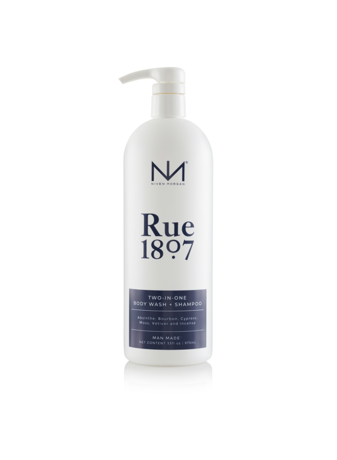 Rue 1807 Two in One Body Wash & Shampoo