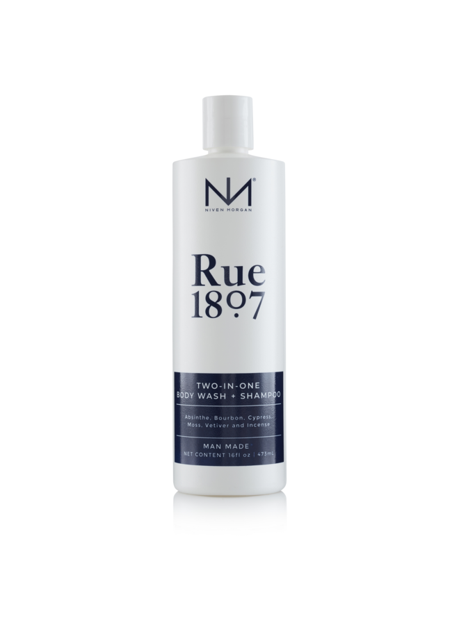 Rue 1807 Two in One Body Wash & Shampoo 16oz