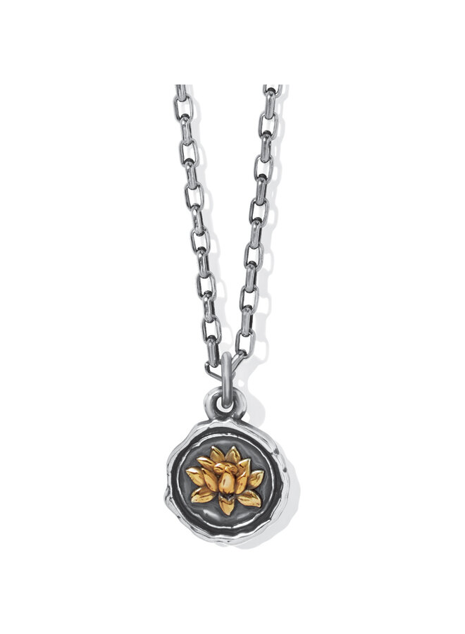 Ferrara Virtue Lotus Flower Pendant Necklace