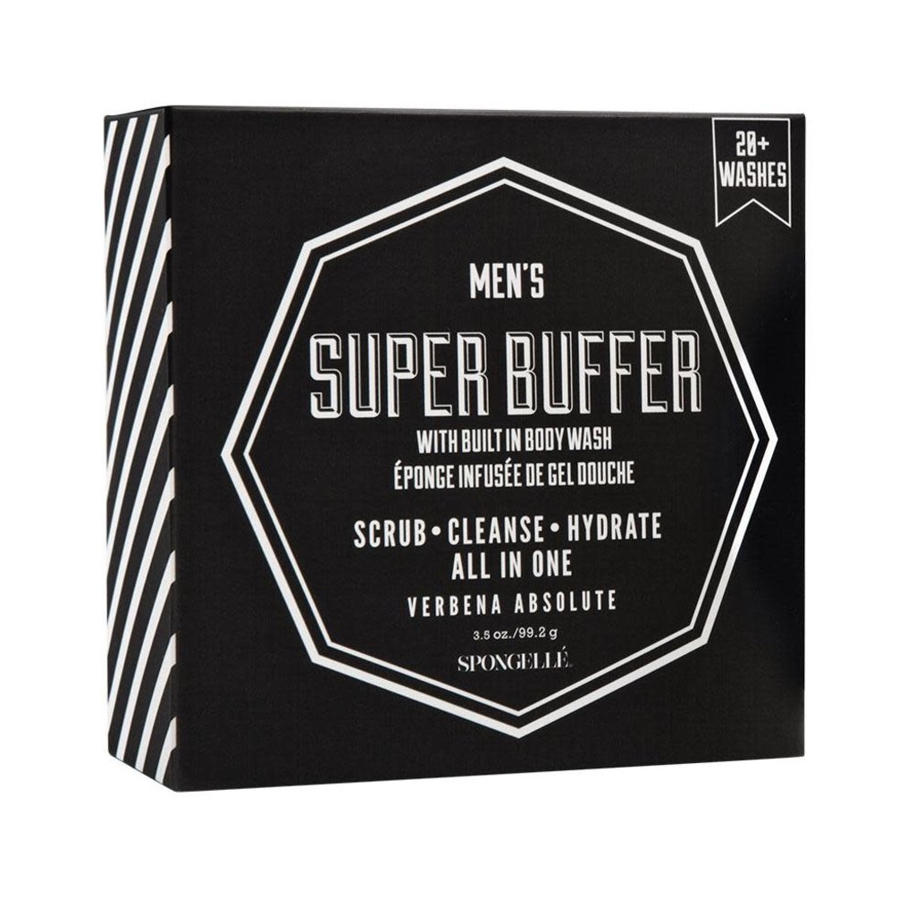 Spongelle Mens Super Buffer-Verbena Absolute