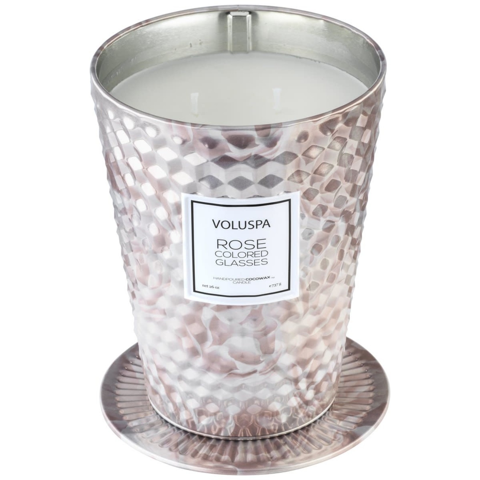Voluspa Rose Colored Glasses Table Tin Candle