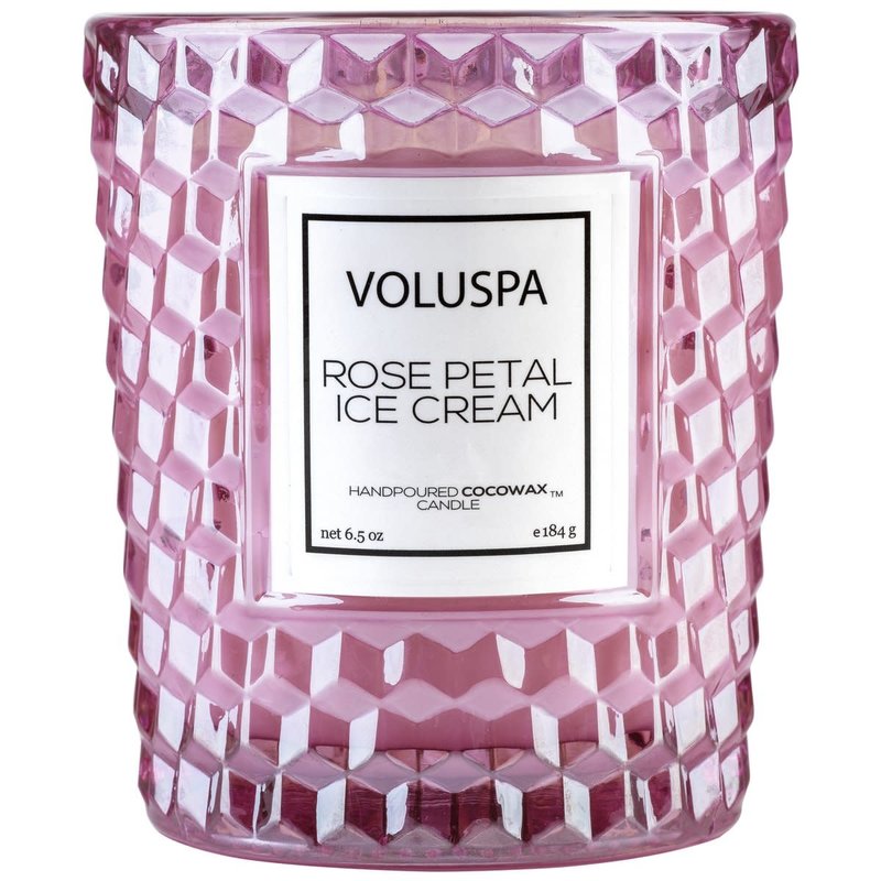 Voluspa Rose Petal Ice Cream Classic Candle
